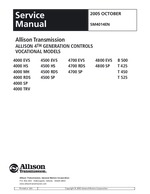Allison 4000MH Service Manual