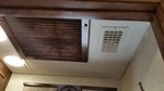 Bathroom Powered vent and A/C duct in stool room