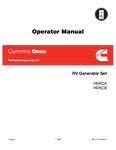 Cummins Onan RV Generator Set Operator Manual