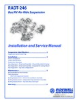 Ridewell Rear Air Ride 246 Installation and Service Manual 
