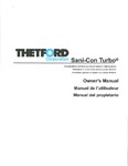 Sani Con Turbo Owners Manual